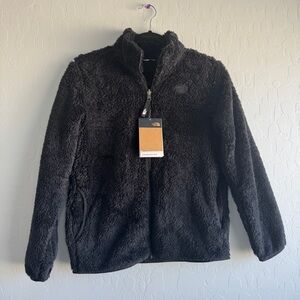 NWT The North Face Charcoal Sherpa Jacket girls large